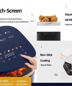 Oil Free Healthy Fryer Electric Cooking Chicken Air Fryer With Lcd Display - Image 4