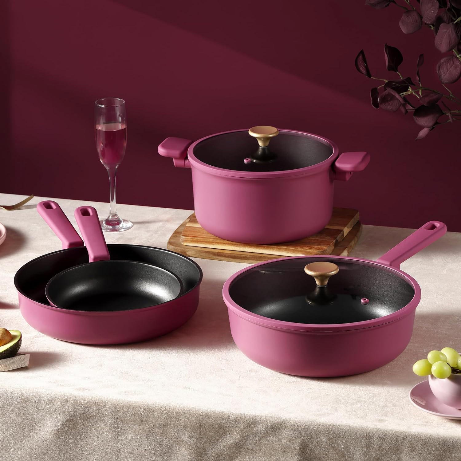 Hot Sale New Arrival 11-Piece Nonstick Induction Aluminum Cookware Sets Nonstick Casserole Pots and Pans for the Kitchen