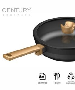 Modern 3-Piece Frying Pan Set 20cm/24cm/28cm Non-Stick Eco-Friendly Aluminium Cookware Gas & Induction Ready Dishwasher Safe - Image 4