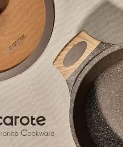 Geling Factory Custom 26PCS Non Stick Aluminum Kitchen Cookware Sets Wholesale Brown Induction Cooking Pots and Pans Sets - Image 5
