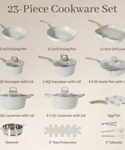 Alternative view of High Quality Modern Die-Cast Aluminum Spiral Marble Nonstick Eco-Friendly Cookware Set Pots Pans Wooden Handle Custom Logo