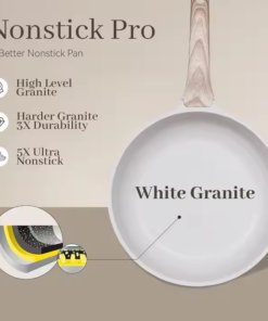 High Quality Modern Die-Cast Aluminum Spiral Marble Nonstick Eco-Friendly Cookware Set Pots Pans Wooden Handle Custom Logo - Image 5