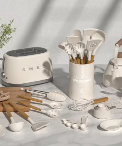 New Home Kitchen 33-Piece Silicone Cooking Utensils Set Non-Stick Heat Resistant Food Grade Dishwasher Safe Sustainable - Image 5