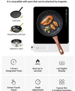 Smart Knob Control Portable Electric Induction Cooktop (2000W) - Image 6