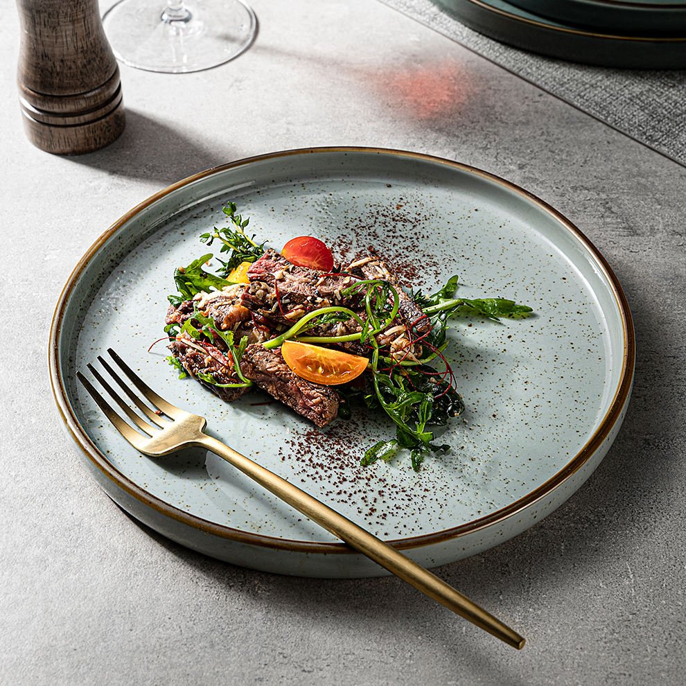 Stoneware Set Vajilla China Ceramic Dinner Set Customized Themed Nordic Porcelain Dinnerware Speckle Restaurant Use Crockery - Image 6