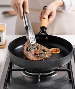 Alternative view of High Quality 3 Pcs Big Sizes Cooking Non Stick Pan Pot Sets Prestige Black Cast Iron Cookware Set