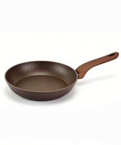 12Pcs Non Stick Aluminum Cookware Set, Induction Wood Grain Handle Frying Casserole Sauce Crepe Pan Home Kitchen - Image 5
