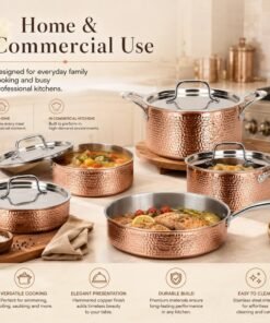 Hot Sale Restaurant Cooking Pots and Pans Stainless Steel Double Cookware Set With Hammered for Kitchen Use Metal - Image 3
